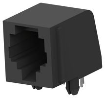 5520250-3 - Modular Connector, RJ25 Jack, 1 x 1 (Port), 6P6C, Cat3, Through Hole Mount - AMP - TE CONNECTIVITY