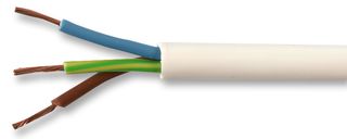 PEL01073 - Multicore Cable, Unscreened, 3 Core, 18 AWG, 0.75 mm², 164.04 ft, 50 m - PRO ELEC