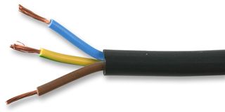 PEL01074 - Multicore Cable, Unscreened, 3 Core, 18 AWG, 0.75 mm², 328.08 ft, 100 m - PRO ELEC