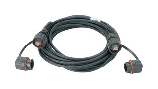 ISTP6X1MBL - Ethernet Cable, Cat6a, RJ45 Plug to RJ45 Plug, STP (Shielded Twisted Pair), Black, 1 m, 3.28 ft - PANDUIT