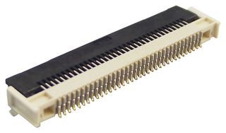 505110-2491 - FFC / FPC Board Connector, 0.5 mm, 24 Contacts, Receptacle, Easy-On 505110, Surface Mount, Bottom - MOLEX