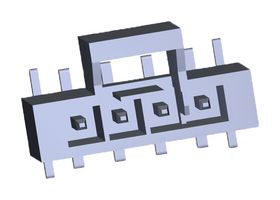 105431-1104 - Pin Header, Power, 2.5 mm, 1 Rows, 4 Contacts, Surface Mount Straight, Nano-Fit 105431 - MOLEX