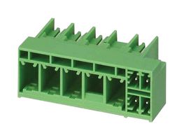 PCH 6/ 4+4-GL4-7,62 BK - Terminal Block, Header, 7.62 mm, 8 Ways, 41 A, 630 V, Through Hole Right Angle - PHOENIX CONTACT