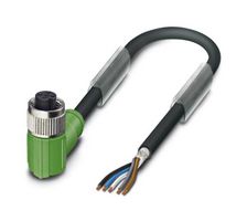 SAC-5P-10,0-PUR/M12FR SH - Sensor Cable, 5P, 90° M12 Receptacle, Free End, 5 Positions, 10 m, 33 ft - PHOENIX CONTACT