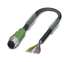 SAC-8P-M12MS/ 5,0-PVC - Sensor Cable, 8P, M12 Plug, Free End, 8 Positions, 5 m, 16.4 ft - PHOENIX CONTACT