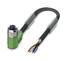 SAC-4P- 5,0-PUR/M12FR SH - Sensor Cable, 90° M12 Receptacle, Free End, 4 Positions, 5 m, 16.4 ft - PHOENIX CONTACT