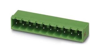 MSTBA 2,5 HC/ 3-G - Terminal Block, Header, 5 mm, 3 Ways, 16 A, 320 V, Through Hole Right Angle - PHOENIX CONTACT