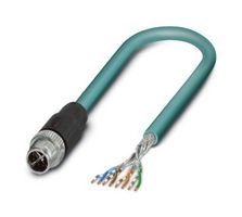 NBC-MSX/ 5,0-94F SCO - Sensor Cable, 8P, Cat5, M12 Plug, Free End, 8 Positions, 5 m, 16.4 ft, SPEEDCON - PHOENIX CONTACT