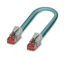 NBC-R4AC/0,25-94B/R4AC - Ethernet Cable, 8P, Cat5, RJ45 Plug to RJ45 Plug, Blue, 250 mm, 9.9 " - PHOENIX CONTACT