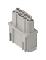CX12DF - Heavy Duty Connector, MIXO, Insert, 12 Contacts, Receptacle, Crimp Socket - Contacts Not Supplied - ILME