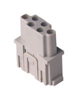 CX06CF - Heavy Duty Connector, MIXO, Insert, 6 Contacts, Receptacle, Crimp Socket - Contacts Not Supplied - ILME