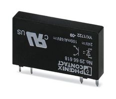 OPT-24DC/ 48DC/100 - Solid State Relay, SPST-NO, 100 mA, 48 VDC, Through Hole, Solder, Zero Crossing - PHOENIX CONTACT