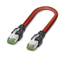 NBC-R4AC/0,2-93K/R4AC - Ethernet Cable, RJ45 Plug to RJ45 Plug, Red, 300 mm, 11.8 " - PHOENIX CONTACT