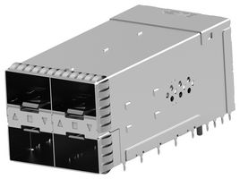 1-2343522-9 - I/O Connector, 20 Contacts, Receptacle, zSFP+, Press Fit, PCB Mount - TE CONNECTIVITY