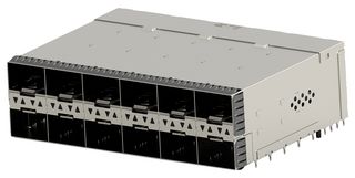 2347721-6 - I/O Connector, 20 Contacts, Receptacle, zSFP+, Press Fit, PCB Mount - TE CONNECTIVITY