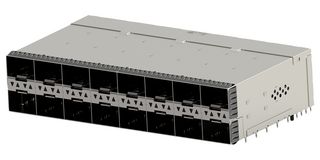 2340033-6 - I/O Connector, 20 Contacts, Receptacle, zSFP+, Press Fit, PCB Mount - TE CONNECTIVITY