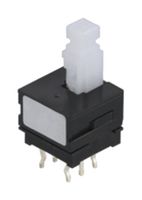 SPPH130500 - Pushbutton Switch, SPPH1, DPDT, Latching, Square - ALPS ALPINE