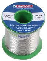 D03342 - Lead Free Solder Wire, 0.7mm, 250g - DURATOOL