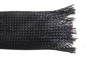 BSFR-040 50M - Sleeving, Expandable Braided, PE (Polyester), Black, 40 mm, 50 m, 164 ft - PRO POWER