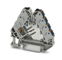 PTRVB 4-FI /BU - DIN Rail Mount Terminal Block, Potential Distributor, 13 Ways, 26 AWG, 14 AWG, 1.5 mm², Push In - PHOENIX CONTACT