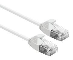 21.15.0979 - Ethernet Cable, Cat6a, RJ45 Plug to RJ45 Plug, UTP (Unshielded Twisted Pair), White, 300 mm - ROLINE
