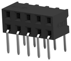 1-2314924-0 - PCB Receptacle, Board-to-Board, 2 mm, 2 Rows, 10 Contacts, Through Hole Mount, AMPMODU 2mm - TE CONNECTIVITY