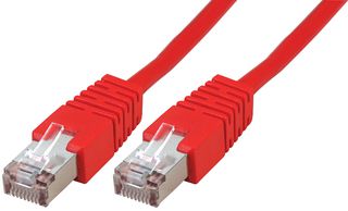 PSG91666 - Ethernet Cable, STP, Cat5e, RJ45 Plug to RJ45 Plug, Red, 2 m, 6.6 ft - PRO SIGNAL