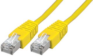 PSG91687 - Ethernet Cable, STP, Cat5e, RJ45 Plug to RJ45 Plug, Yellow, 10 m, 33 ft - PRO SIGNAL