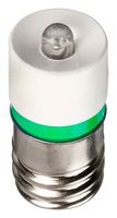 E10SG12A - LED Replacement Lamp, E10 / MES, Green, 1.61 cd - APEM