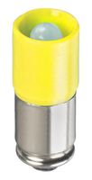 MGSY12 - LED Replacement Lamp, Midget Groove, Yellow, T-1 3/4, 630 mcd - APEM