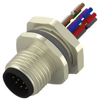 T4171230012-001 - Sensor Cable, M12 Plug, Free End, 12 Positions, 200 mm, 7.9 " - TE CONNECTIVITY