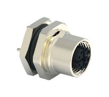 2271195-1 - Sensor Connector, M12, Female, 8 Positions, Solder Socket, Straight Panel Mount - TE CONNECTIVITY