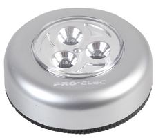PEL00012 - 3 LED Push Light, Battery Powered - PRO ELEC