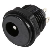 PPW01005 - DC Power Connector, Receptacle, 1 A, 2.5 mm, Panel Mount, Solder - PRO POWER
