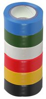 SH5005-6MPK - Electrical Insulation Tape, PVC (Polyvinyl Chloride), Multicolour, 19 mm x 8 m - PRO POWER