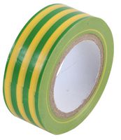 SH5005G/Y - Electrical Insulation Tape, PVC (Polyvinyl Chloride), Green, Yellow, 19 mm x 8 m - PRO POWER