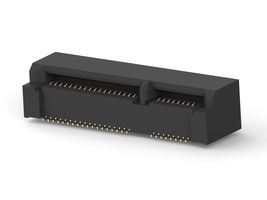 1759547-1 - Card Edge Connector, Dual Side, 1 mm, 52 Contacts, Surface Mount, Right Angle, Solder - TE CONNECTIVITY