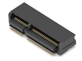 2199230-4 - Card Edge Connector, Dual Side, 67 Contacts, Surface Mount, Right Angle, Solder - TE CONNECTIVITY
