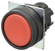 A22NZ-BNM-NRA - Pushbutton Switch, 22 mm, Momentary, Round, Flat, Red - OMRON INDUSTRIAL AUTOMATION