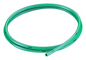 PUN-H-6X1-GN - Pneumatic Tubing, 6 mm, 4 mm, PU (Polyurethane), Green, 10 bar, 50 m - FESTO