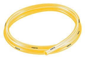 PUN-H-10X1,5-TGE - Pneumatic Tubing, 10 mm, 7 mm, PU (Polyurethane), Transparent Yellow, 10 bar, 50 m - FESTO