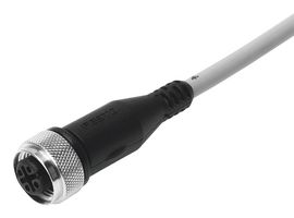 SIM-M12-4GD-5-PU - Sensor Cable, M12 Receptacle, Free End, 5 Positions, 5 m, 16.4 ft - FESTO