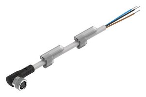 NEBU-M8W3-K-10-LE3 - Sensor Cable, 90° M8 Receptacle, Free End, 3 Positions, 10 m, 32.8 ft - FESTO
