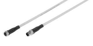 NEBU-M12G5-E-7.5-Q8N-M1& - Sensor Cable, M12 Receptacle, M12 Plug, 5 Positions, 7.5 m, 24.6 ft - FESTO