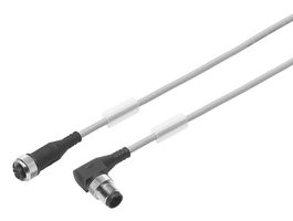 NEBU-M12G5-K-0.5-M12W5 - Sensor Cable, M12 Receptacle, 90° M12 Plug, 5 Positions, 500 mm, 19.7 " - FESTO
