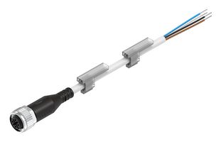 NEBU-M12G5-K-7-LE4 - Sensor Cable, M12 Receptacle, Free End, 4 Positions, 7 m, 23 ft - FESTO