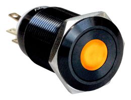 MPI005D28LAAM12 - Vandal Resistant Switch, MPI005, 19 mm, SPDT, Latching, Round - BULGIN LIMITED