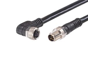 120087-8731 - Sensor Cable, 90° M8 Receptacle, M8 Plug, 4 Positions, 5 m, 16.4 ft, Nano-Change 120087 - MOLEX