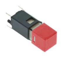CFPB-1CC-2R9 - Pushbutton Switch, CFPB, SPST, Off-(On), Square, Red - NIDEC COPAL ELECTRONICS