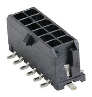 43045-1220 - Pin Header, Power, Wire-to-Board, 3 mm, 2 Rows, 12 Contacts, Surface Mount Straight - MOLEX